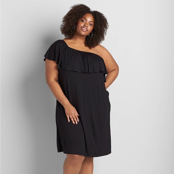 NWT Lane Bryant Black Convertible A-line Dress - Picture 2 of 16